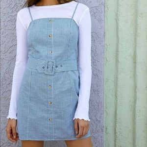 Pacsun Kendall & Kylie Green Gingham Dress